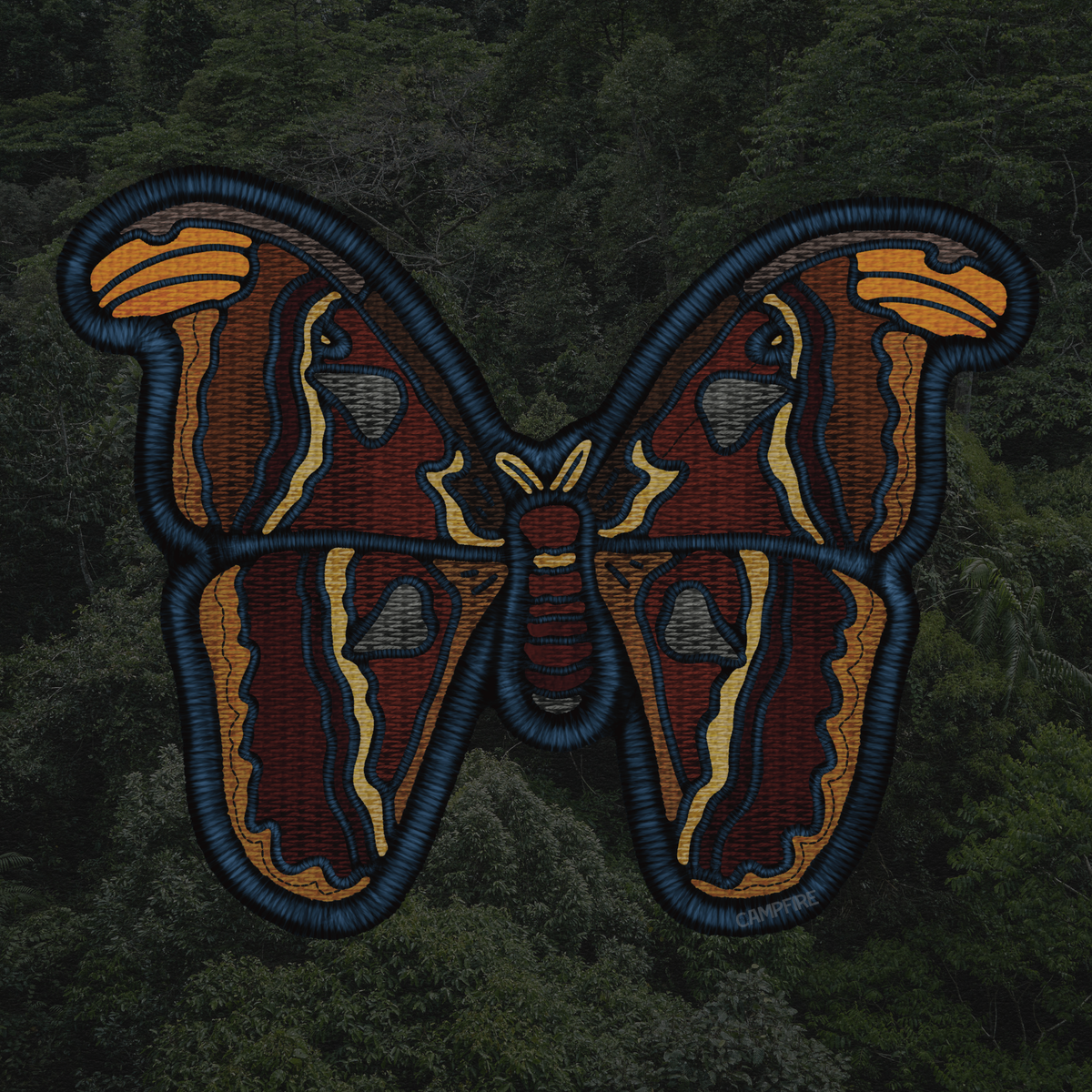 Atlas Moth Sticker