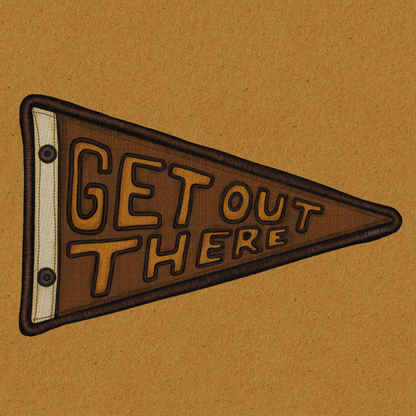 Get Out There Sticker