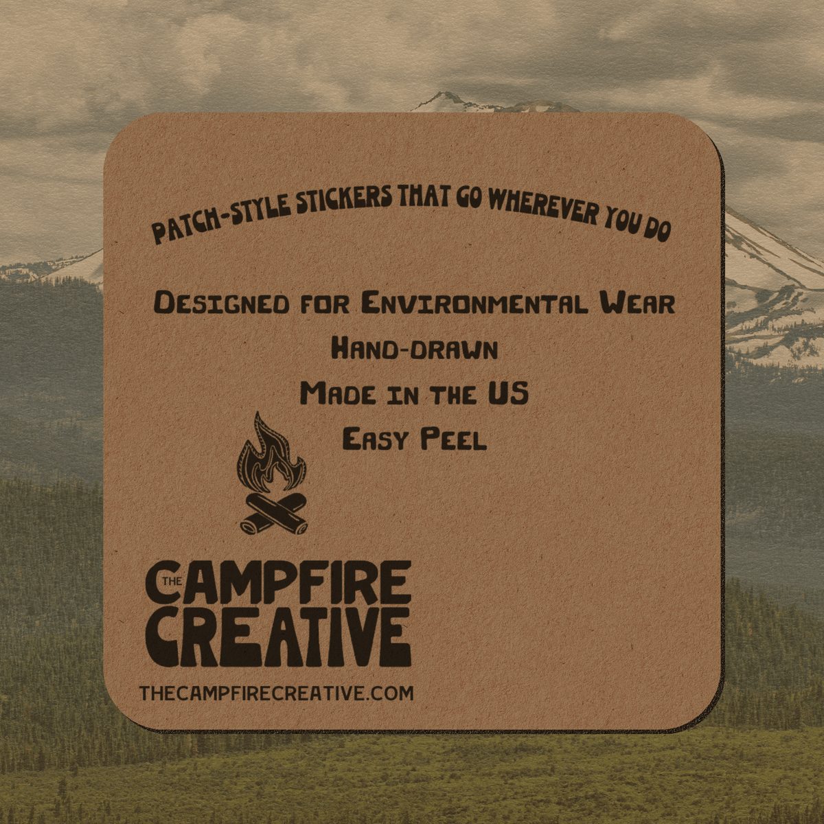 Lassen Volcanic NP Sticker