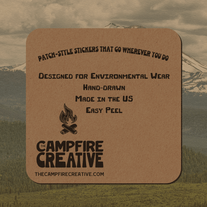 Lassen Volcanic NP Sticker