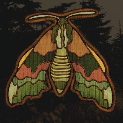 Lime Hawk-Moth Sticker