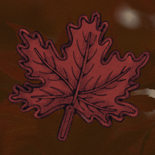 Red Maple Leaf Sticker