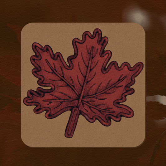 Red Maple Leaf Sticker