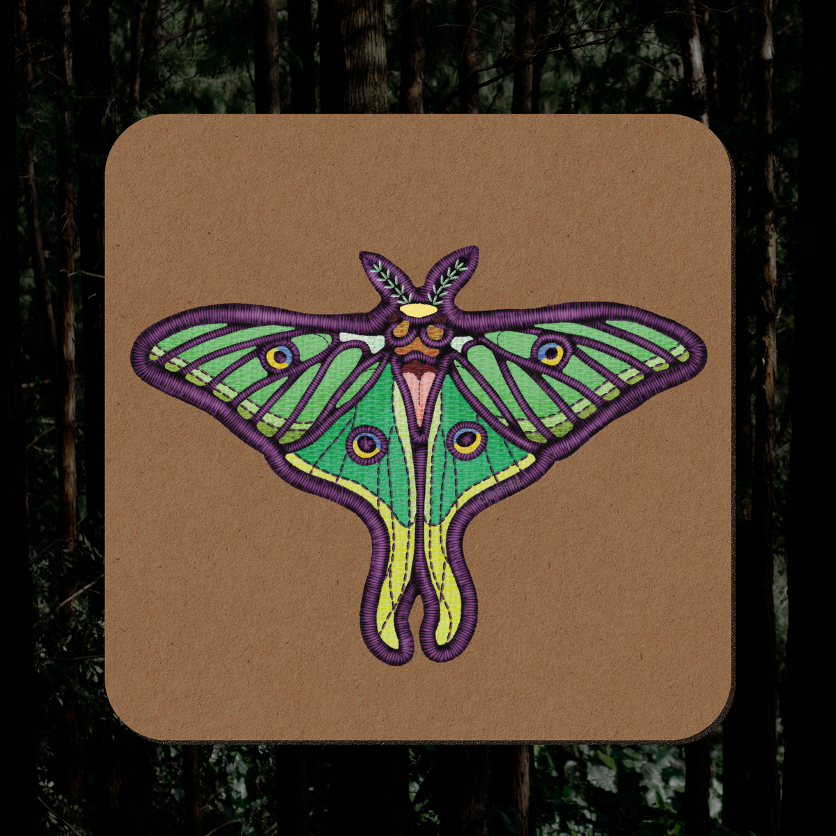 Spanish Silk Moth Sticker